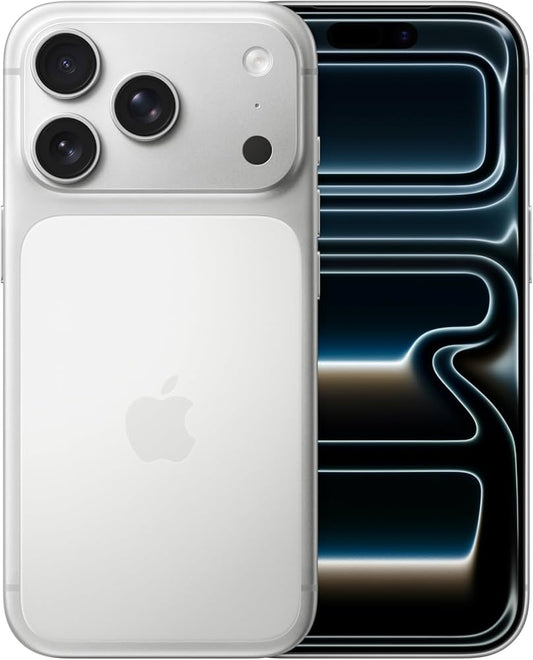 Apple iPhone 17 Pro 6.3-inch Display with ProMotion up to 120Hz, A19 Pro Chip, Breakthrough Battery Life, Pro Fusion Camera System with Center Stage Front Camera; Silver