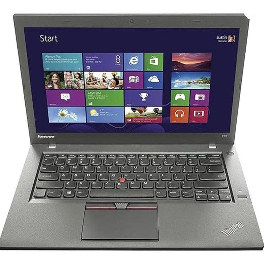 Lenovo ThinkPad T450 Business Laptop, Intel Core i5-5th Generation CPU, 8GB DDR3L RAM, 256GB SSD Hard, 14.1 inch Display, (Renewed) with 15 Days of IT-SIZER Golden Warranty
